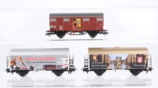 Märklin H0 Konvolut Kühlwagen "Hamburg 125 Jahre", "Emil Weber", gedeckter Güter