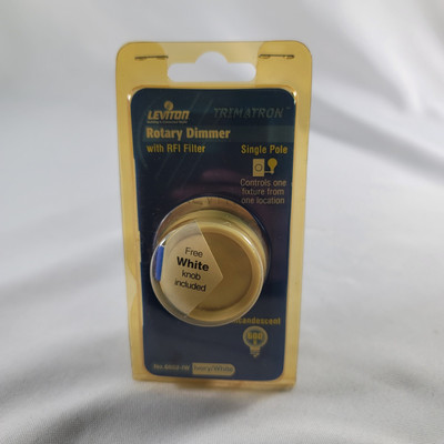  Leviton Trimatron Electro Mechanical Non-Preset Rotary Dimmer 600W 6602-IW