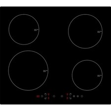 electriQ 60 cm 4-Zone Induction Hob – Plug-In, Boost, Timer, Touch, 3 kW