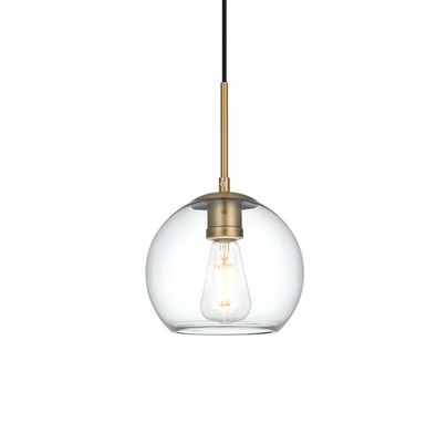 Elegant Lighting LD2206 Baxter 8''W Mini Pendant - Gold