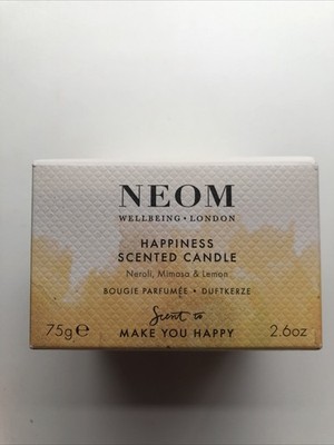 NIB Happiness Travel Candle, 75g | Neroli, Mimosa & Lemon | Essential Oil Candle