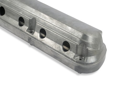 Holley 241-185 2-Piece LS Fox 5.0 Style Aluminum Valve Covers - Natural - Picture 3 of 9