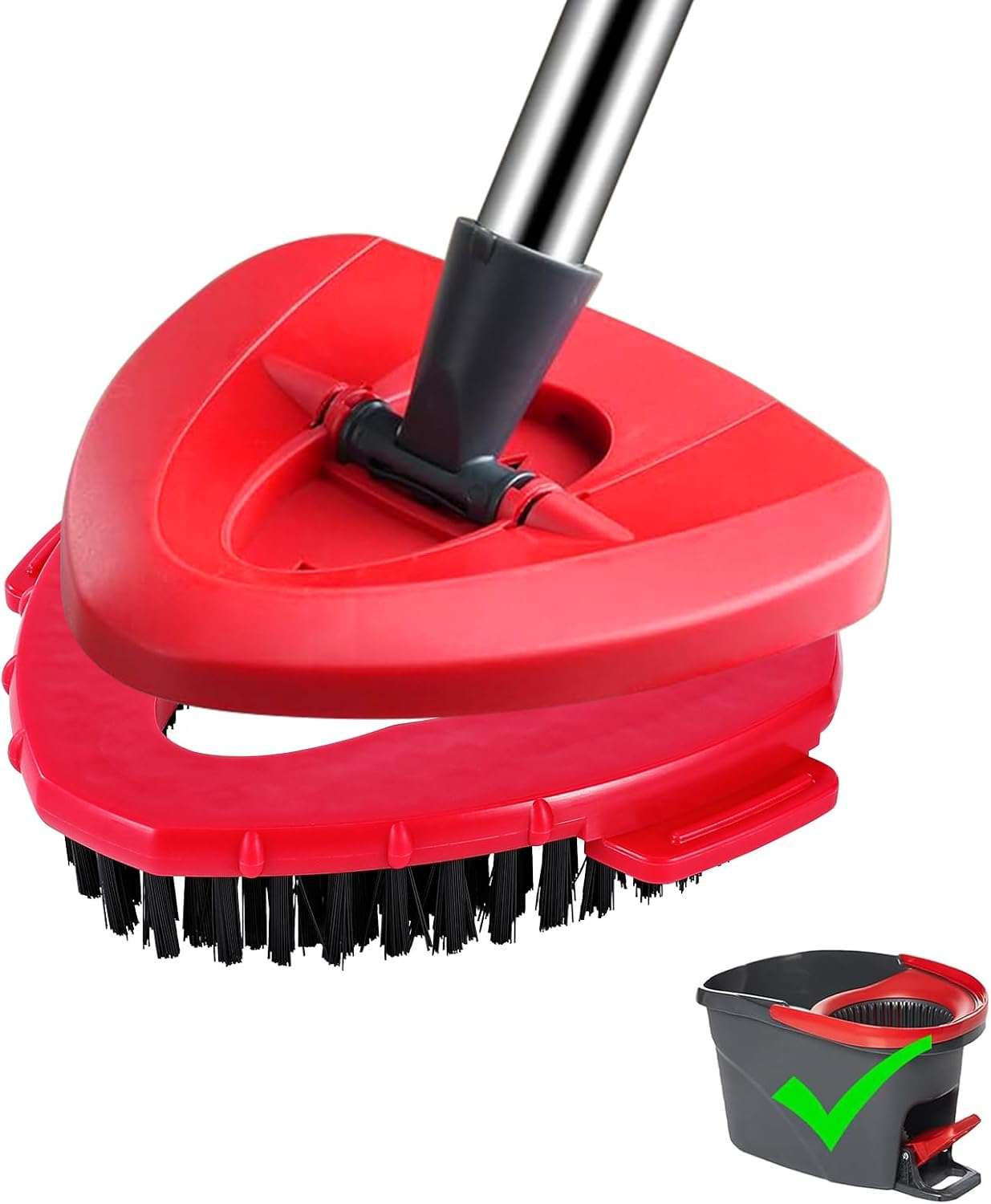 Scrub Brush for O Cedar Spin Mop 1 Tank System with Refill Base,Hard Bristles Fl