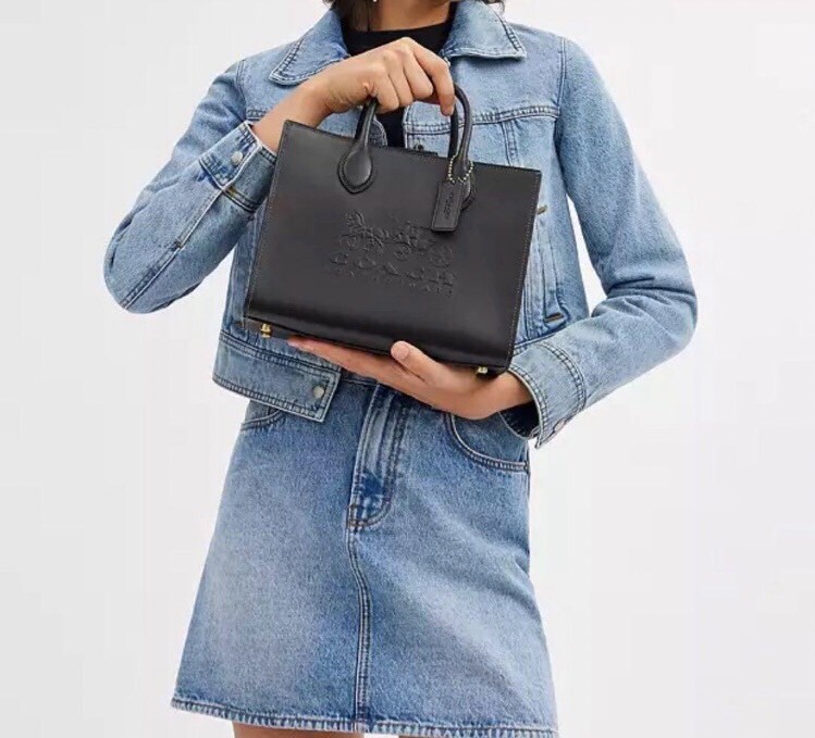 COACH Ace Tote 26 2WAY Handbag Shoulder Bag CR681 Black