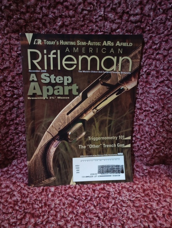 AMERICAN RIFLEMAN MAGAZINE COPY NOVEMBER 2009