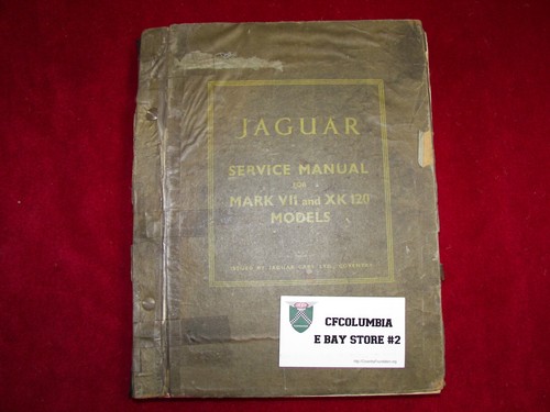Original Jaguar Service Manual For Mark VII & XK120