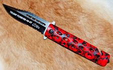Trump Forever 45-47 Red Folding Rescue Knife - Assisted Opening