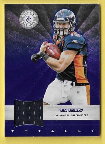 Tim Tebow 2011 Panini Totally Certified Gold Game Used Jersey Patch #01/49