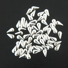 Threadart Specialty Nailhead - Silver Tear Drop 3x6mm - 4 Gross