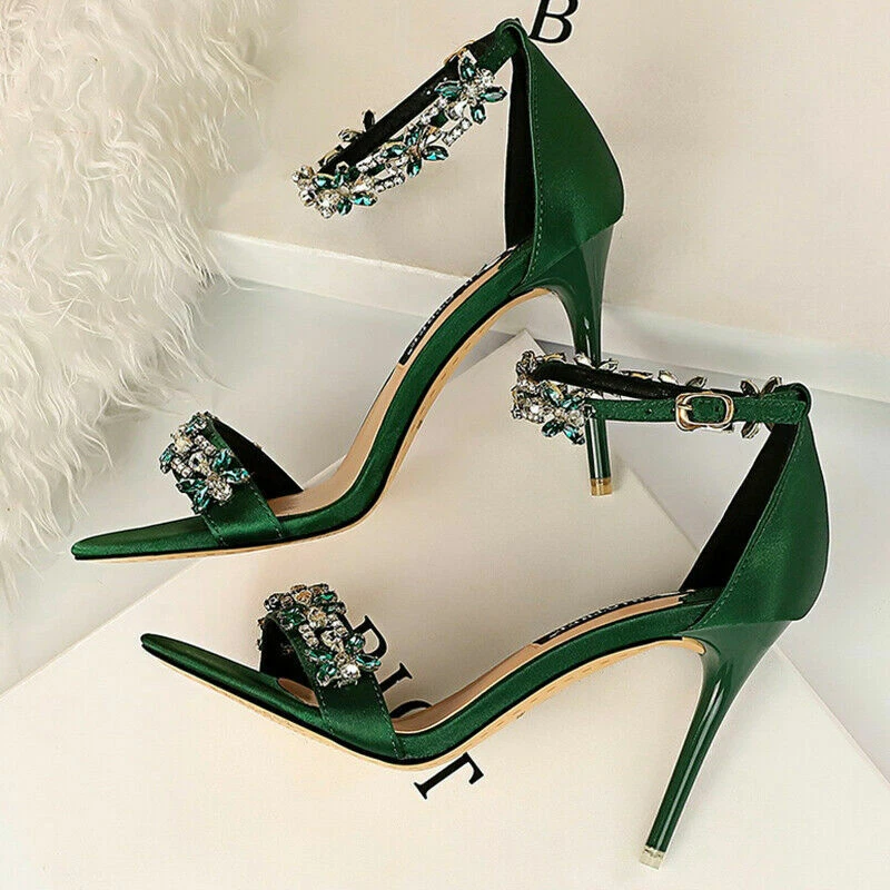 Women 9cm High Heels Sandals Wedding Sandals Stiletto Heels
