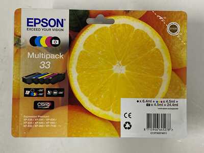 original Epson Multipack 33 Orange C13T33374011 OVP ( 03/2026 ) Rechnung