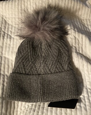 NEW Norla Canada Thick Wool Rib Knit Pom Beanie Gray norla canada Hats for Women on Sale up to 90% Off: Poshmark main image 2