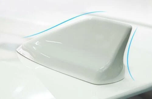 Antena receptora aleta de tiburón 2012-2018 1 pieza pintura blanca para Ford Focus cubierta moldura Foto 2 de 4