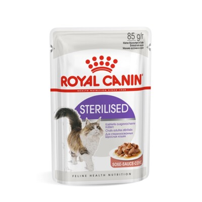 Royal Canin Sterilised Cat Wet Food in Gravy 12x85g