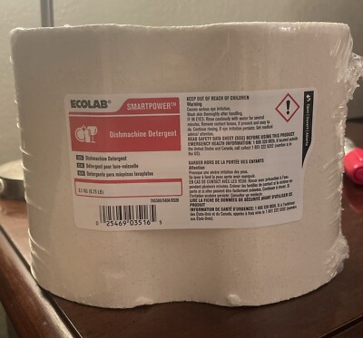 1x (Block) EcoLab SmartPower Dishmachine Detergent 6.75 lbs 6101201 -