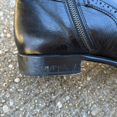 J&M 1850 Maxwell Buckle Zip Boot Leather Black Men