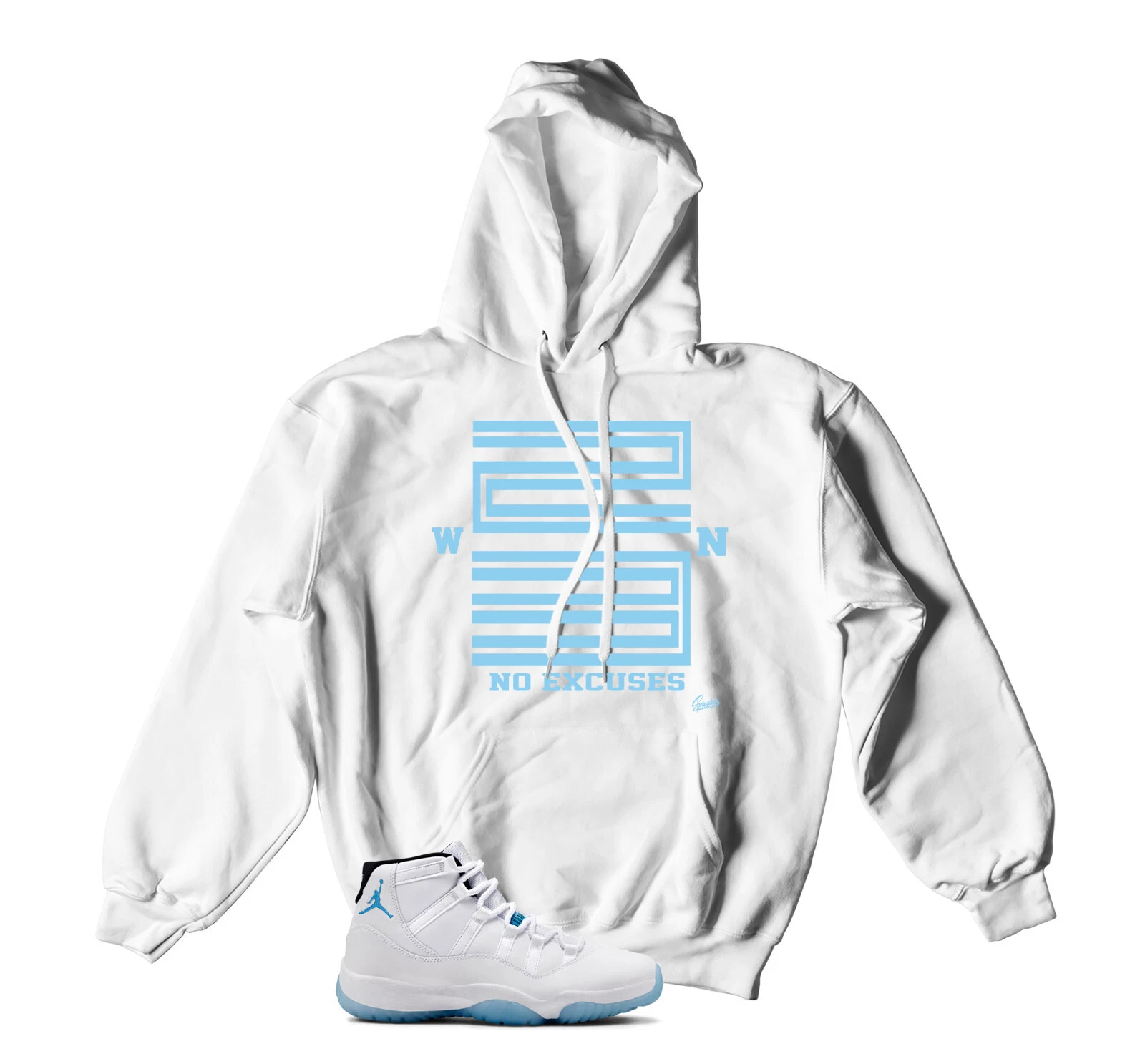 Hooded Sweatshirt To Match Jordan 11 Legend Blue Sneaker Tees - Win 23 Hoody
Opens in a new window o
