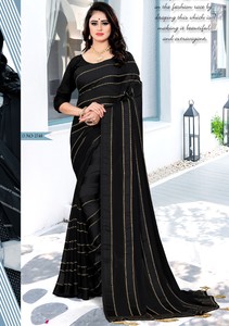 black ethnic saree