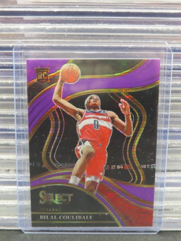 2023-24 Select Bilal Coulibaly Courtside Purple Neon Pulsar Prizm Rookie RC #5/5