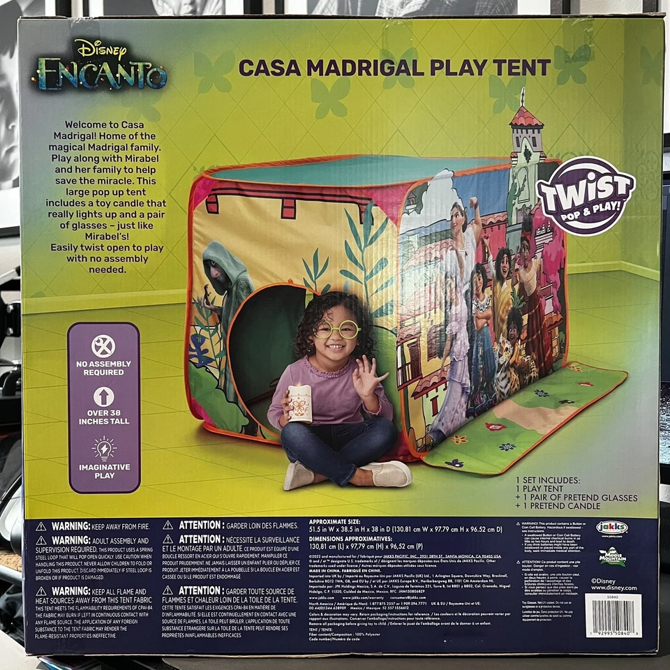 Disney Encanto Casa Madrigal Play Tent - Twist Pop & Play - Hours Of Fun - NEW - Image 2 of 2