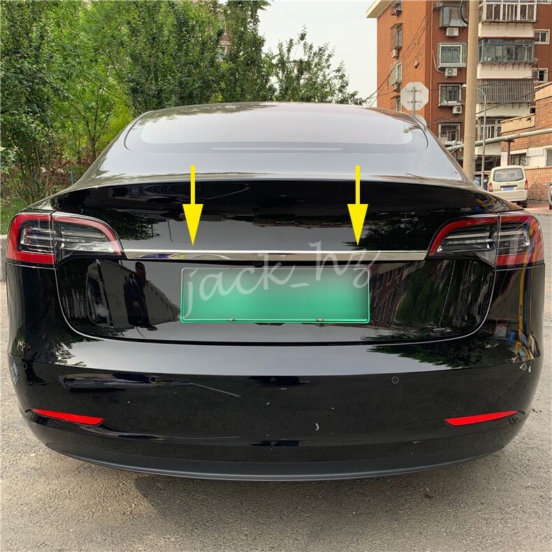 For Tesla Model 3 2018-2022 Tailgate Trunk Moulding Trims Stylish Accessories