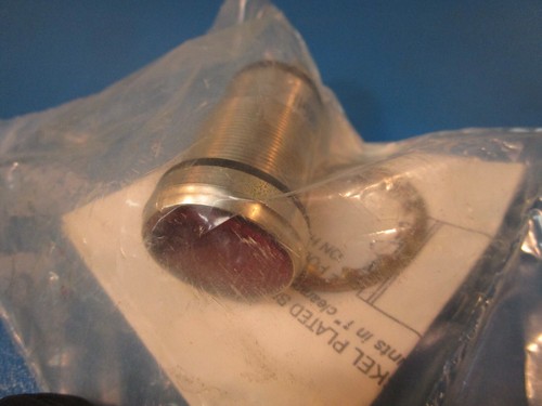 DIALIGHT 556-1104-304 LED Panel Indicator Red 24 Volts 40mA LAMPNICKEL PLATED BR - Picture 3 of 5