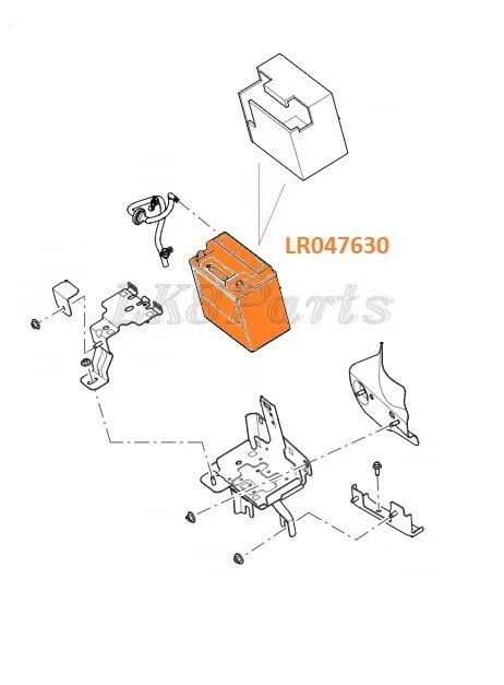 Land Rover LR4 Range Rover Sport Evoque Velar Discovery Def AUXILIARY BATTERY - Image 2 of 3