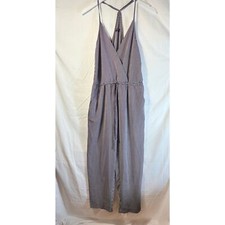 Storia Navy White Striped Jumpsuit with Drawstring Size M Lagenlook