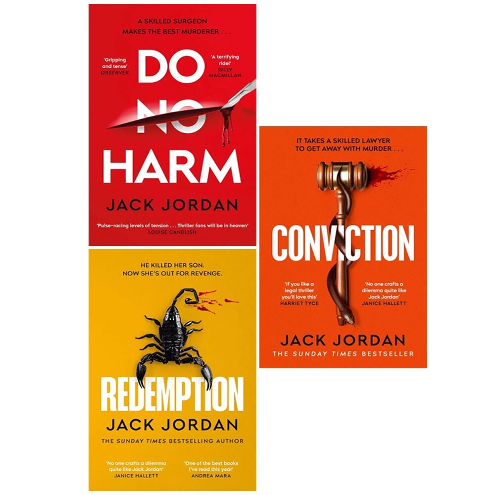 Jack Jordan 3 Books Collection Set Conviction,Do No Harm, Redemption