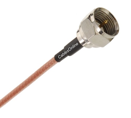 Wtyczka typu F na wtyczkę BNC 50-ohm RG316 koncentryczna zworka o niskiej stratności kabel RF - Zdjęcie 2 z 4