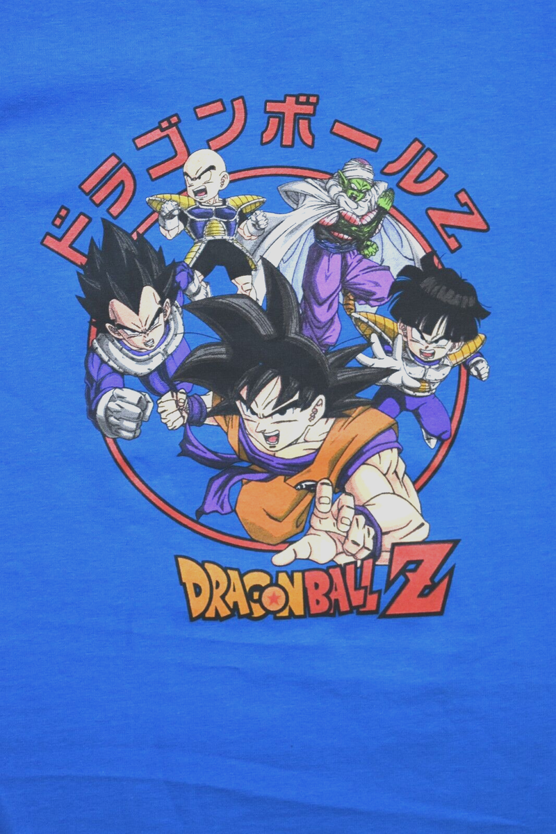 ドラゴンボール - kids Dragon Ball Z Youth Boys Fighters Goku, Vegeta Blue Shirt