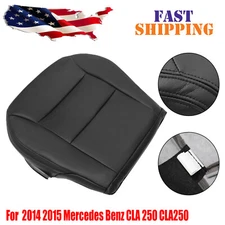 For 2014 2015 Mercedes Benz CLA 250 Front Driver Bottom Leather Black Seat Cover