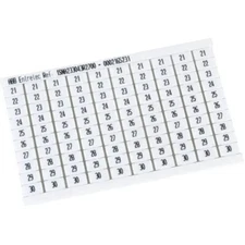 1SNA233043R2700, Entrelec, RC610 Terminal Block Markers pre-printed Vertical