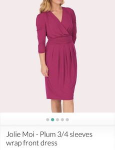 jolie moi wrap dress