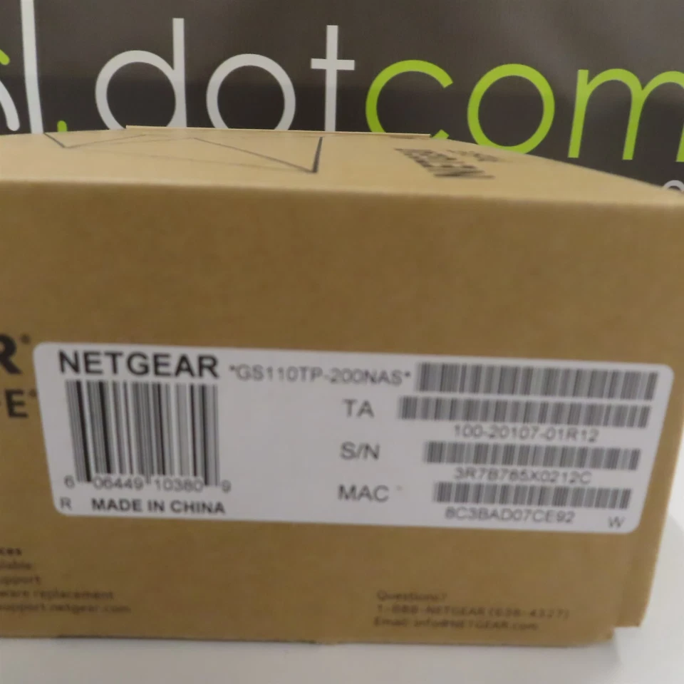 Netgear Prosafe GS110TP-200NAS 8x Gig POE, 2x Fiber  - Image 3 of 4
