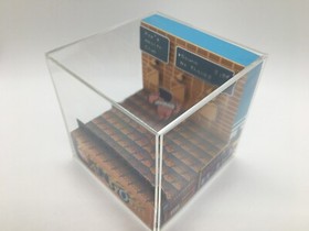 River City Ransom Sauna Customized Text for Gifts! Shadow Box Diorama Cube NES
