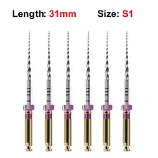 Rotary Files Purple (S1) 31mm Tapers Nickel Titanium 6/pk Sky Choice 