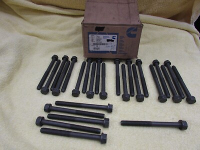 (26) Cummins 3927063 Head Bolt, New OEM, Lot of 26, Genuine Cummins, N3