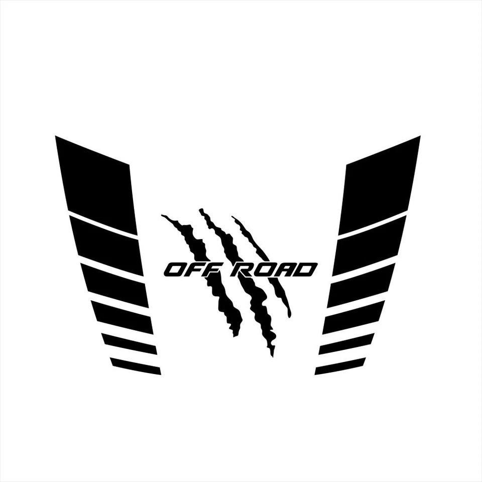 Offroad Racing Hood Stripes Decal Vinyl Stickers Accessory For Car SUV Truck - Image 2 of 4
