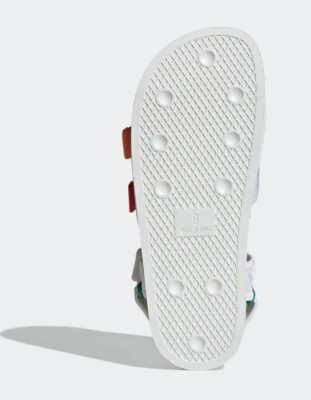 New Adidas Originals Adilette 4.0 Sandals White Mens Adidas Originals Men main image 4