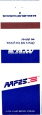 AAFES, Others Talk Low Prices, We Deliver! Vintage Matchbook Cover