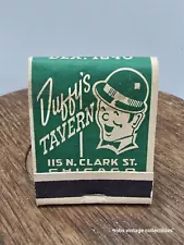 Matchbook Duffy's Tavern Chicago Illinois Vintage Bar Advertising 