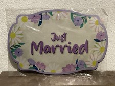   Just Married  Car Magnets 2 Pack For Honeymoon Or Wedding