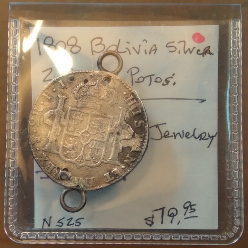 1808 Bolivia Silver 2 Reales. Spanish colonial assay coin/bullion/ingot/charm. - 第 6/6 張圖片