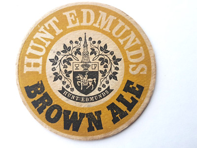 Vintage HUNT EDMUNDS - Brown Ale ... Cat No'13 Bierdeckel/Untersetzer
