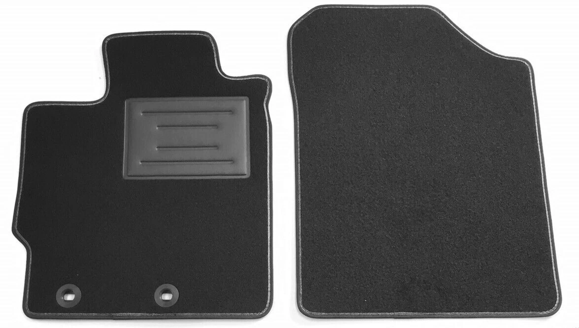 Somer Car Tappetini Anteriori Su Misura Per Toyota Yaris 3 (2012-2020) - Moquette Nera Made In Italy