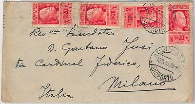 53328 - ITALY COLONIES: AOI - Postal History: Sass 6 x 4 on ADDIS ABABA ENVELOPE