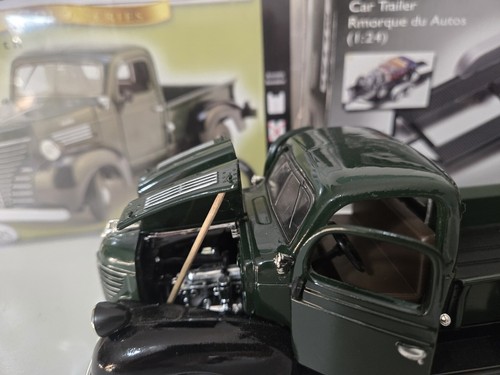 Testors 41 Plymouth Pickup, 48 Jaguar 120 Roadster & Trailer Metal Super Nice - Picture 6 of 14
