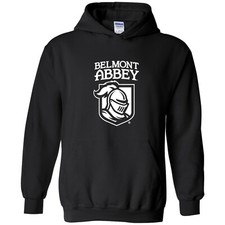 Belmont Abbey College Crusaders Arch Logo Hooded Sweatshirt - Black