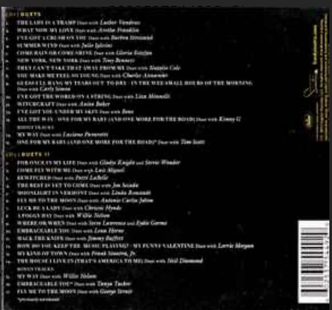 Sinatra ‎– Duets (Twentieth Anniversary ) 2CD BRAND NEW - Image 2 of 2
